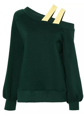 Ioana Ciolacu Sonia off-shoulder sweatshirt - Green