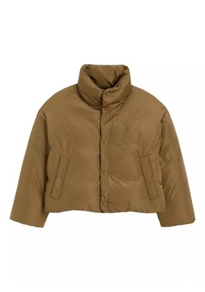 AMI Paris Ami De Coeur Taffetas jacket - Green