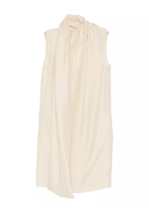 TOTEME attached-scarf dress - Neutrals