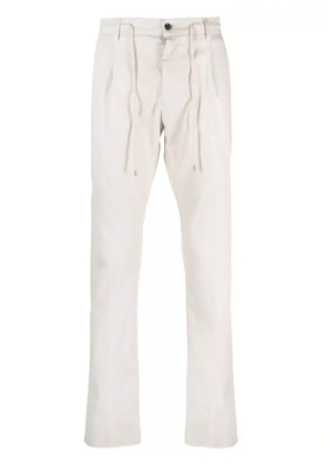 Moorer Anton-WE drawstring tapered trousers - Neutrals