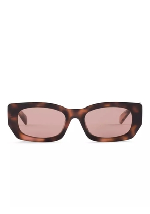 Prada Eyewear rectangle-frame sunglasses - Brown
