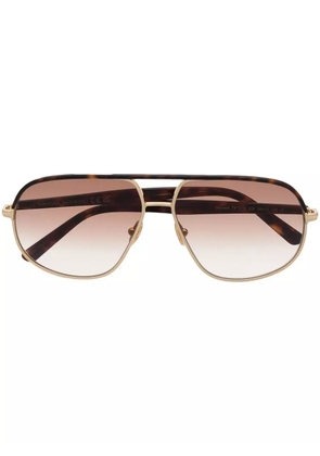 TOM FORD Eyewear pilot-frame sunglasses - Gold