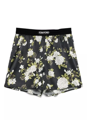 TOM FORD silk-blend pyjama shorts - Black