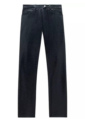 Courrèges five-pocket vinyl straight trousers - Black
