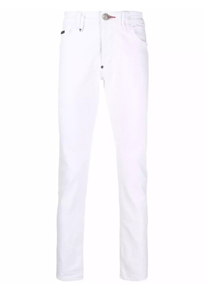 Philipp Plein low-rise straight-leg jeans - White