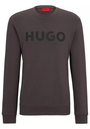HUGO logo-print cotton sweatshirt - Grey