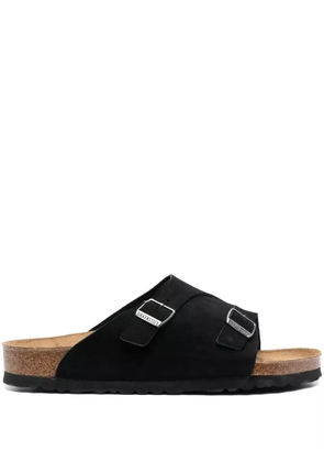 Birkenstock Zürich single-strap suede sandals - Black