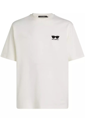 Karl Lagerfeld logo print t-shirt - White