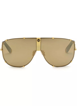 Philipp Plein Eyewear oversize-frame sunglasses - Gold