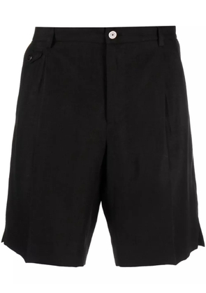 Dolce & Gabbana pleated linen shorts - Black