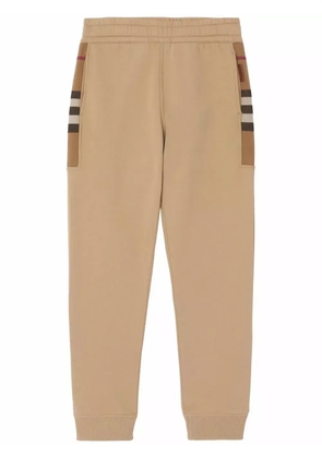 Burberry check-pattern track pants - Neutrals