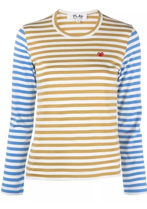 Comme Des Garçons Play heart-patch cotton T-shirt - Blue