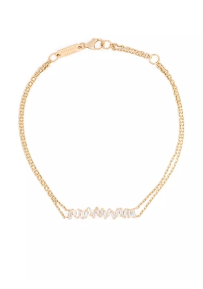 Suzanne Kalan 18kt yellow gold diamond bar bracelet