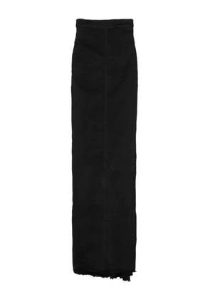 Rick Owens Dirt Pillar denim maxi skirt - Black