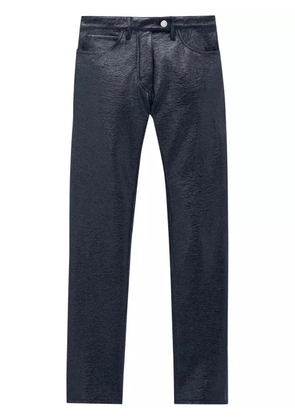 Courrèges slim-fit vinyl trousers - Blue