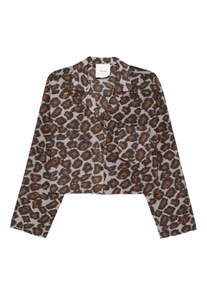 Nanushka animal-print shirt - Brown
