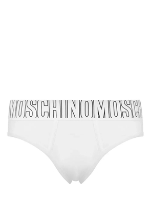 Moschino logo-waistband briefs - White