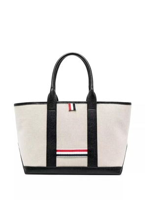 Thom Browne RWB-stripe tote bag - Neutrals