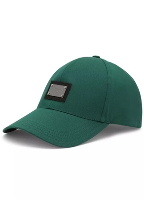 Dolce & Gabbana logo-tag baseball cap - Green