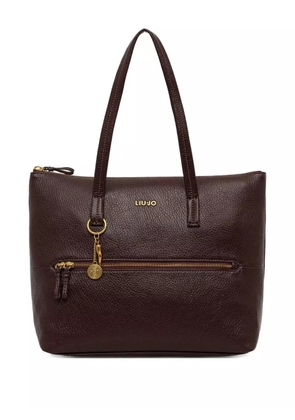 LIU JO zip-fastening charm-detail tote bag - Brown