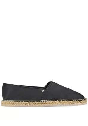 Ferragamo Gancini-buckle leather espadrilles - Black