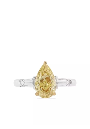 HYT Jewelry platinum and diamond cocktail ring - Silver