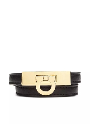 Ferragamo Gancini double twist bracelet - Black