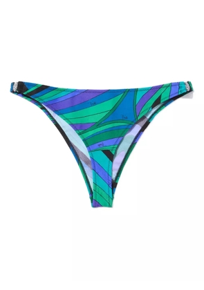 PUCCI Iride-patterned bikini bottoms - Green