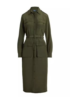 Polo Ralph Lauren button-up shirt midi dress - Green