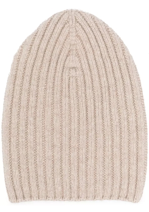 Barrie Cashmere beanie - Neutrals