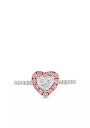 HYT Jewelry 18kt white gold diamond ring - Pink