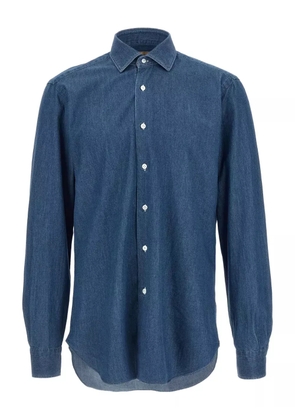 Barba button denim shirt - Blue