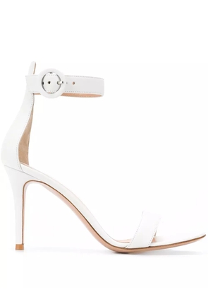 Gianvito Rossi Portofino 85mm leather sandals - White