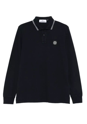 Stone Island long-sleeve polo shirt - Blue