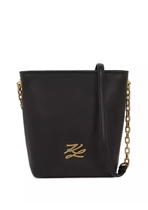 Karl Lagerfeld small K/Autograph bucket bag - Black