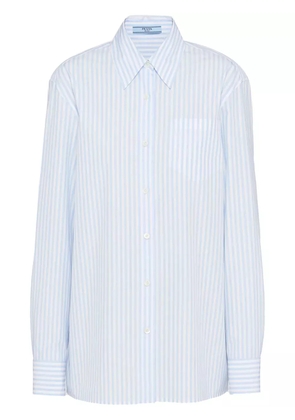 Prada jacquard poplin shirt - White