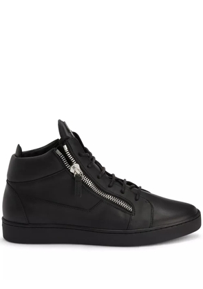 Giuseppe Zanotti Kriss leather mid-top sneakers - Black