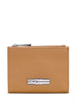 Longchamp leather wallet - Orange