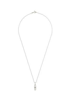 True Rocks small pill pendant necklace - Metallic