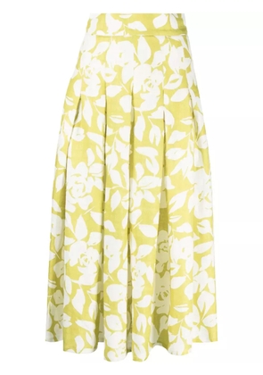 Bambah Lilly pleated midi skirt - Green