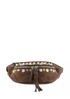 Valentino Garavani Nellcôte suede belt bag - Brown