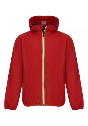 K-Way hooded zipped jacket - Red