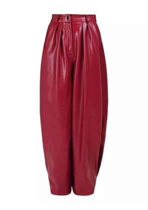 Rowen Rose button-fastening trousers - Red