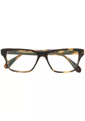 Oliver Peoples Osten round-frame glasses - Brown