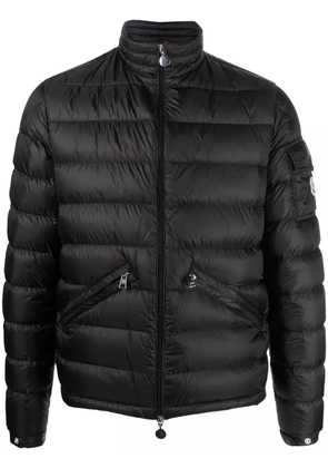 Moncler padded zip-up down jacket - Black