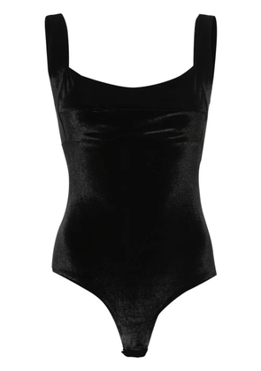 Atu Body Couture square-neck velvet bodysuit - Black