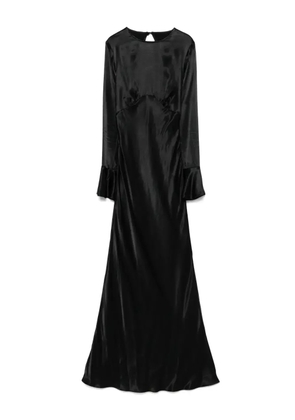 MOOS STUDIO satin maxi dress - Black
