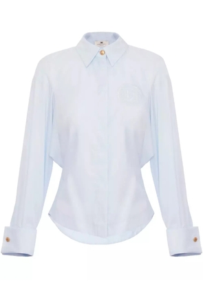Elisabetta Franchi embroidered cotton shirt - Blue
