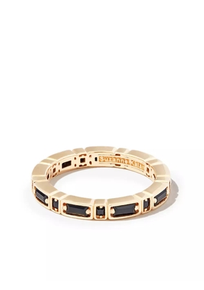 Suzanne Kalan 18kt yellow gold Inlay Sideways sapphire eternity band ring