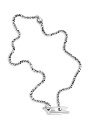Diesel Dx1477 logo-pendant necklace - Silver